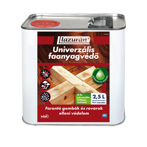 Lazurán univerzális faanyagvédőszer 2,5 L (oldószeres)