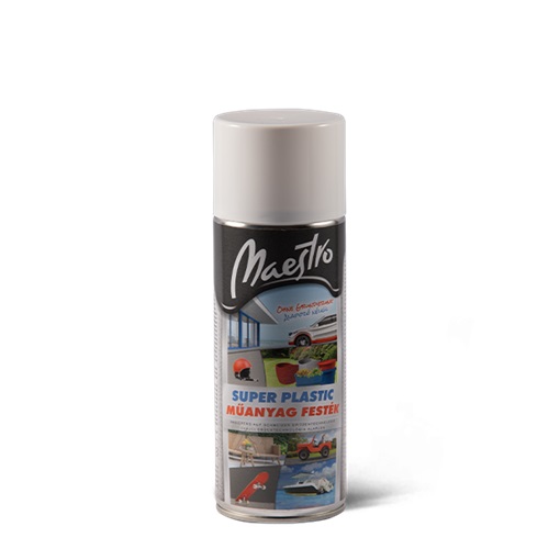 Maestro Super Plastic műanyagfesték fehér aer. 400ml