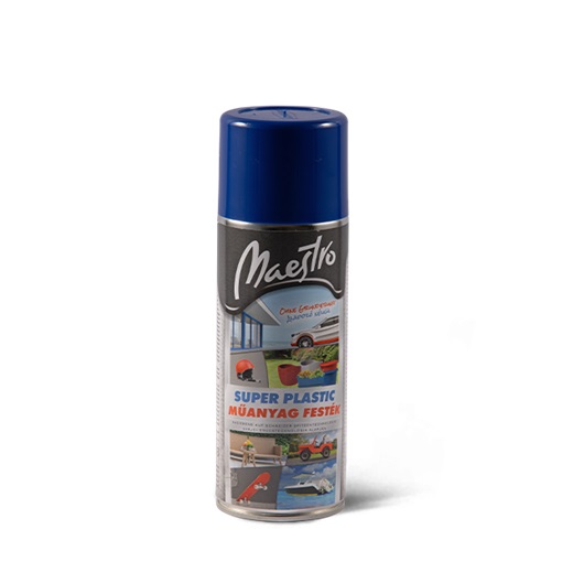 Maestro Super Plastic műanyagfesték kék aer. 400ml