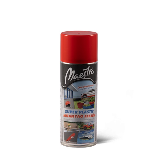 Maestro Super Plastic műanyagfesték piros aer. 400ml