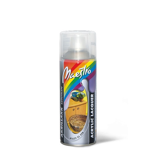 Maestro színtelen FÉNYES akrillakk 1301 aer. 400ml