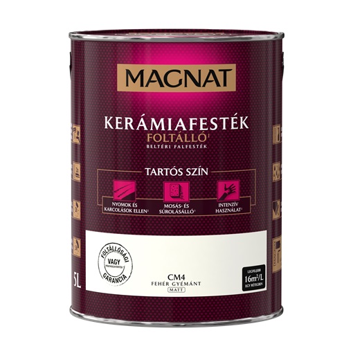Magnat Kerámiafesték Fehér gyémánt CM4  5 L