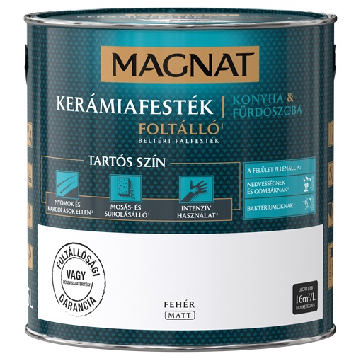 Magnat Kerámiafesték Kitchen&Bathroom Fehér  2,5 L