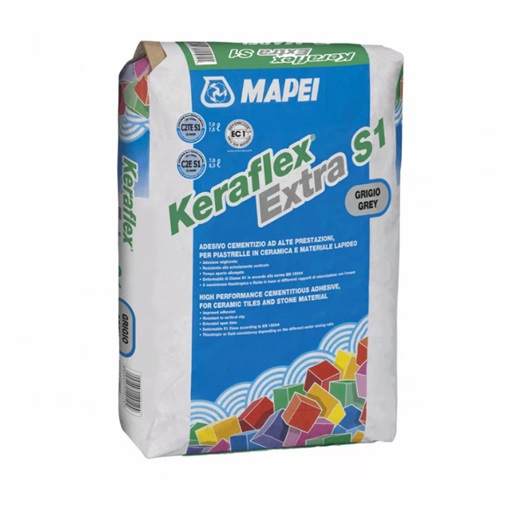 Mapei Keraflex Extra S1 csemperagasztó 25 kg (C2TES1) KIFUTÓ