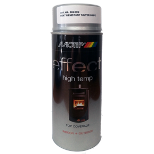 Motip 302402 DECO Hőálló festék ezüst 800°C - ig 400 ml ÚJ
