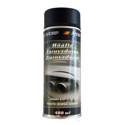 Motip 4031 hőálló festék fekete aer. 800C-ig 400 ml
