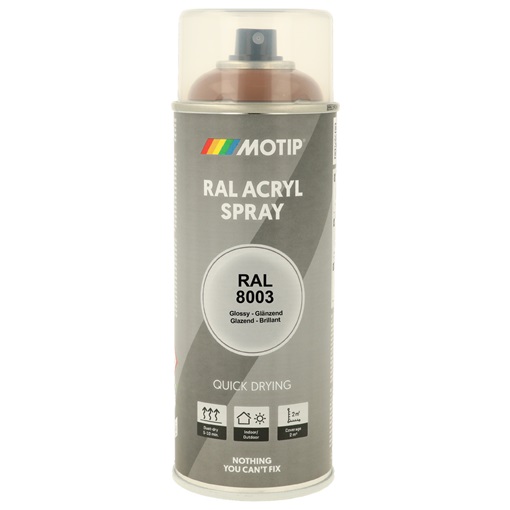 Motip 7155 Ipari jav. festék RAL8003 agyagbarna  400 ml