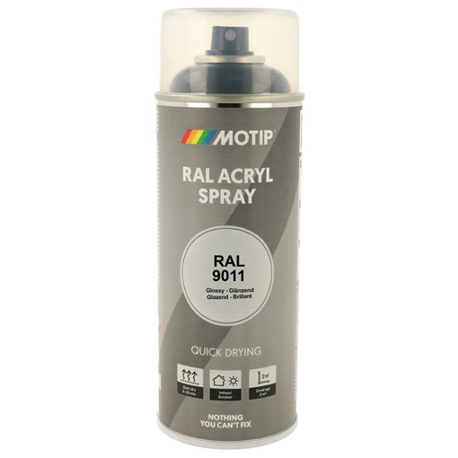 Motip 7158 Ipari jav. festék RAL9011 grafit fekete 400 ml