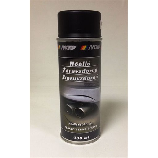 Motip TES4031 javítóf. hőálló fekete aer. 650°C-ig 400 ml