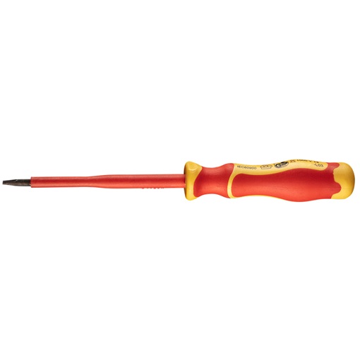Neo 04-132 csavarhúzó, lapos, 1000V, szigetelt, 0.8 x 4 x 100mm, S2 acél