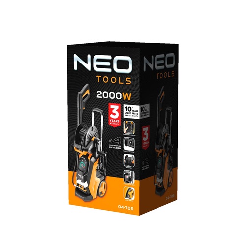 Neo 04-705 Magasnyomású mosó 2000W, 100 bar (max. 150 bar)