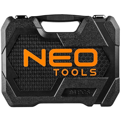 Neo 10-062 dugókulcskészlet + bitkészlet 94db, 1/2", 1/4", crv