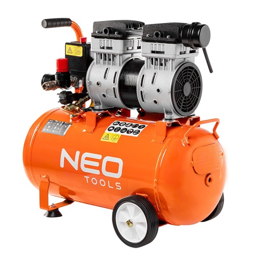 Neo 12K021 Olajmentes kompresszor 24 l, extra csendes működés, 79(61)dB