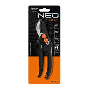 Neo 15-201 Metszőolló, rávágó, max.15mm, teflon bevonat, állítható pengenyílás, 185mm