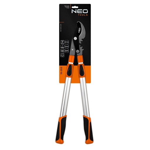 Neo 15-253 Ágvágó, áttételes, mellévágó, teleszkópos 665-965mm, vágókapacitás: 42mm, alu nyél, teflon bevonat, 40% plusz