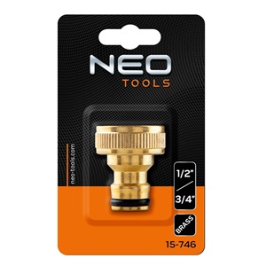 Neo 15-746 Csapcsatlakozó 1/2"- 3/4", réz