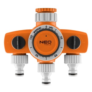 Neo 15-750 Mechanikus öntözőidőzítő óra, 3 utas, max.120perc