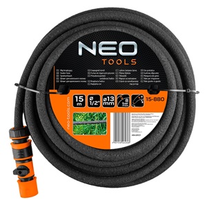 Neo 15-880 Csepegtető tömlő 15m, 1/2", 8bar, állítható vízmennyiség