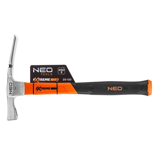 Neo 25-133 Kőműves kalapács, 600g, üvegszálas, kétkomponensű markolat