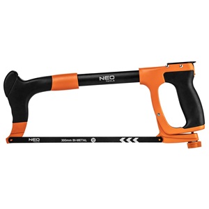 Neo 43-301 Fémfűrész 300 mm laptartóval, alumínium, kétkomponensű markolat