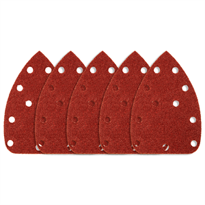 Neo 54-011 Csiszolópapír tépőzáras, 55G336 deltacsiszolóhoz 140x140x80mm, K80, 11 lyukas, 5db