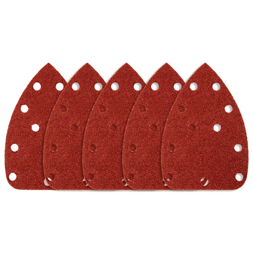 Neo 54-011 Csiszolópapír tépőzáras, 55G336 deltacsiszolóhoz 140x140x80mm, K80, 11 lyukas, 5db