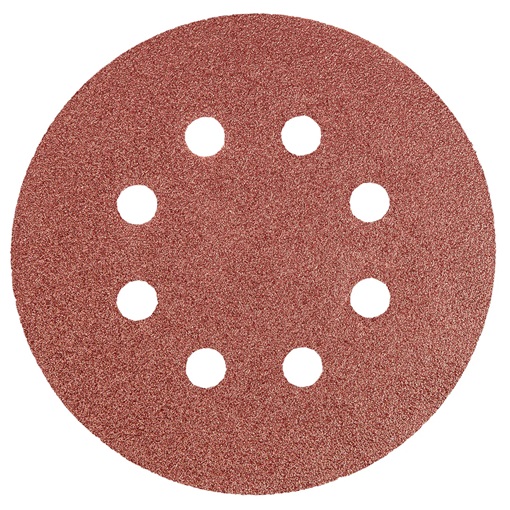 Neo 55-941 Csiszolópapír, tépőzáras 125mm, K80, 5db., 8 lyukkal