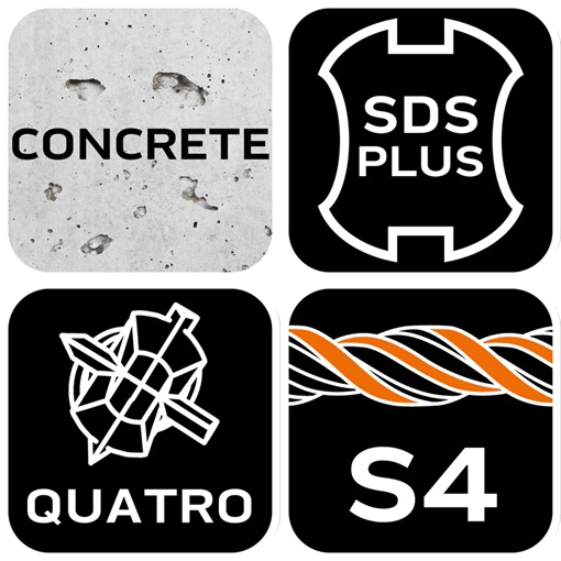 Neo 57-412 betonfúró SDS Plus 6x260mm, S4 type, 4 élű hegy
