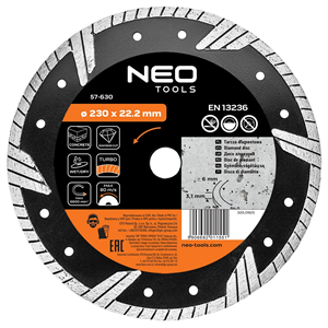 Neo 57-630 gyémánt vágókorong 230mm turbo