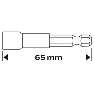 Neo 57-992 csavarbehajtó M8 65mm 1/4"