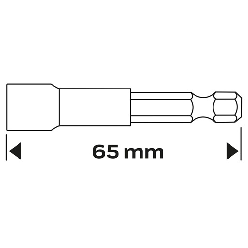 Neo 57-992 csavarbehajtó M8 65mm 1/4"