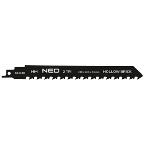 Neo 58-030 Orrfűrészlap, HM, 240 x 23 x 1.5 mm, 2TPI
