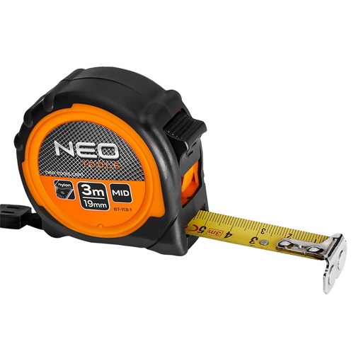 Neo 67-113-1 mérőszalag 3m/19mm acél, mágneses