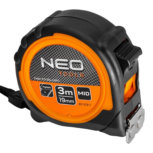 Neo 67-113-1 mérőszalag 3m/19mm acél, mágneses