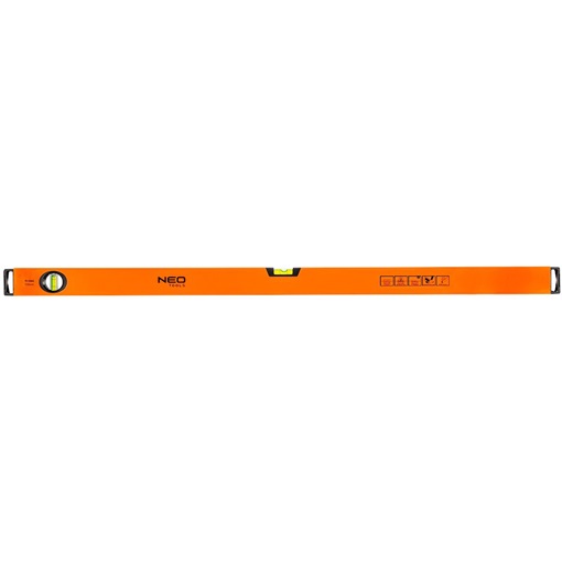 Neo 71-084 Vízmérték, alumínium , 2 libella, mart talp, 100 cm KIFUTÓ