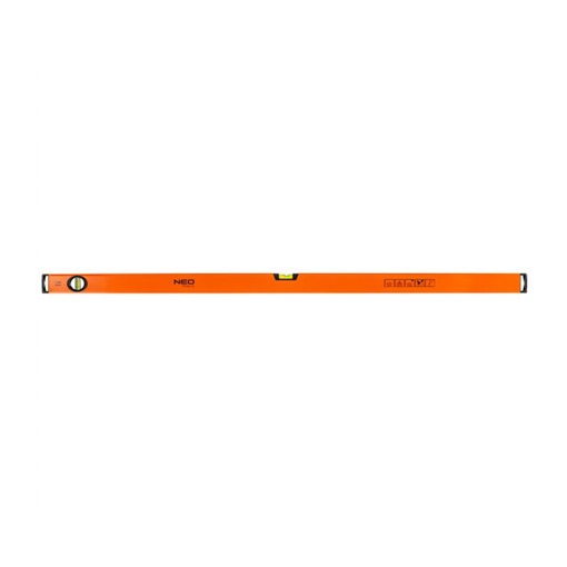 Neo 71-086 Vízmérték, alumínium , 2 libella, mart talp, 150 cm