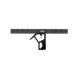 Neo 72-127 Kombinált derékszög és vonalzó, 30cm KIFUTÓ