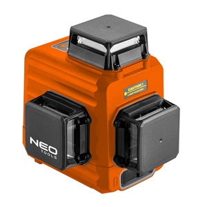 Neo 75-104 Lézeres szintező, 360fokos, 3D, önbeálló, 15m, koffer, céltábla, mágneses tartó, akkus