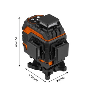 Neo 75-141 Lézeres szintező, 3D önbeálló keresztvonallézer, 360°, 16 vonal, 25m hatótáv, akku, tartozékok, táska, zöld