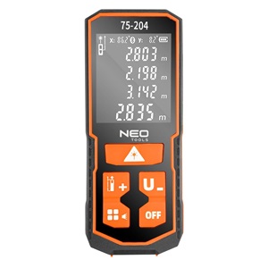 Neo 75-204 Lézeres távolságmérő, hatótáv 60 m, IP54