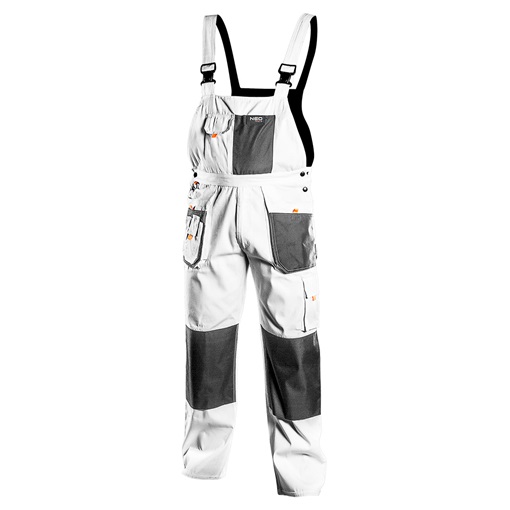 Neo 81-140-XXL kantáros munkanadrág, fehér XXL/58