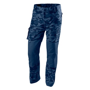 Neo 81-223-S Munkanadrág tengerészkék terepmintás, Camo, Navy, 60% pamut + 40% poliészter, S KIFUTÓ