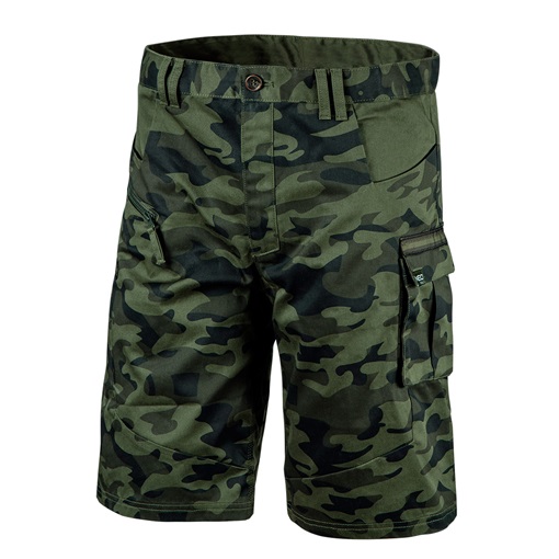 Neo 81-271-XXL Rövid munkanadrág, terepmintás, 60% pamut, 40% polyester, 255 g/m2, XXL KIFUTÓ