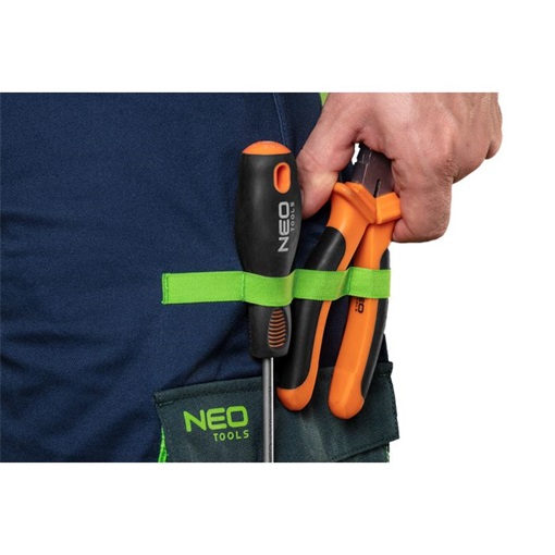 Neo 81-276-L Rövid munkanadrág övvel, PREMIUM, 62% pamut, 35% polyester, 3% elastane, méret:L