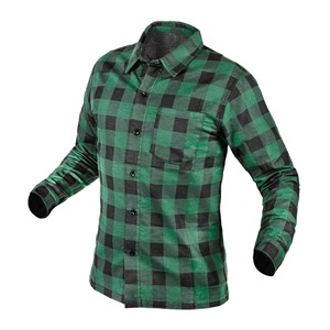 Neo 81-546-S Flanel ing, zöld-fekete, S
