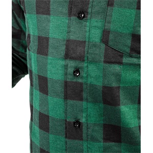 Neo 81-546-S Flanel ing, zöld-fekete, S