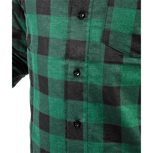 Neo 81-546-S Flanel ing, zöld-fekete, S