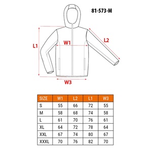 Neo 81-573-XXXL Munkakabát, téli kivitel, Olíva, XXXL