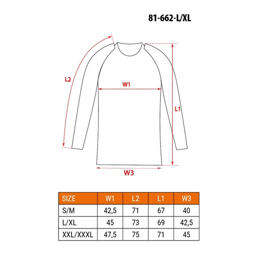 Neo 81-662-L/XL Coolmax hosszú ujjú thermo aláöltözet