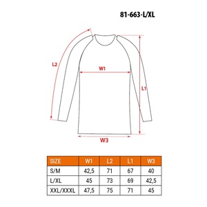 Neo 81-663-L/XL Carbon hosszú ujjú thermo aláöltözet KIFUTÓ
